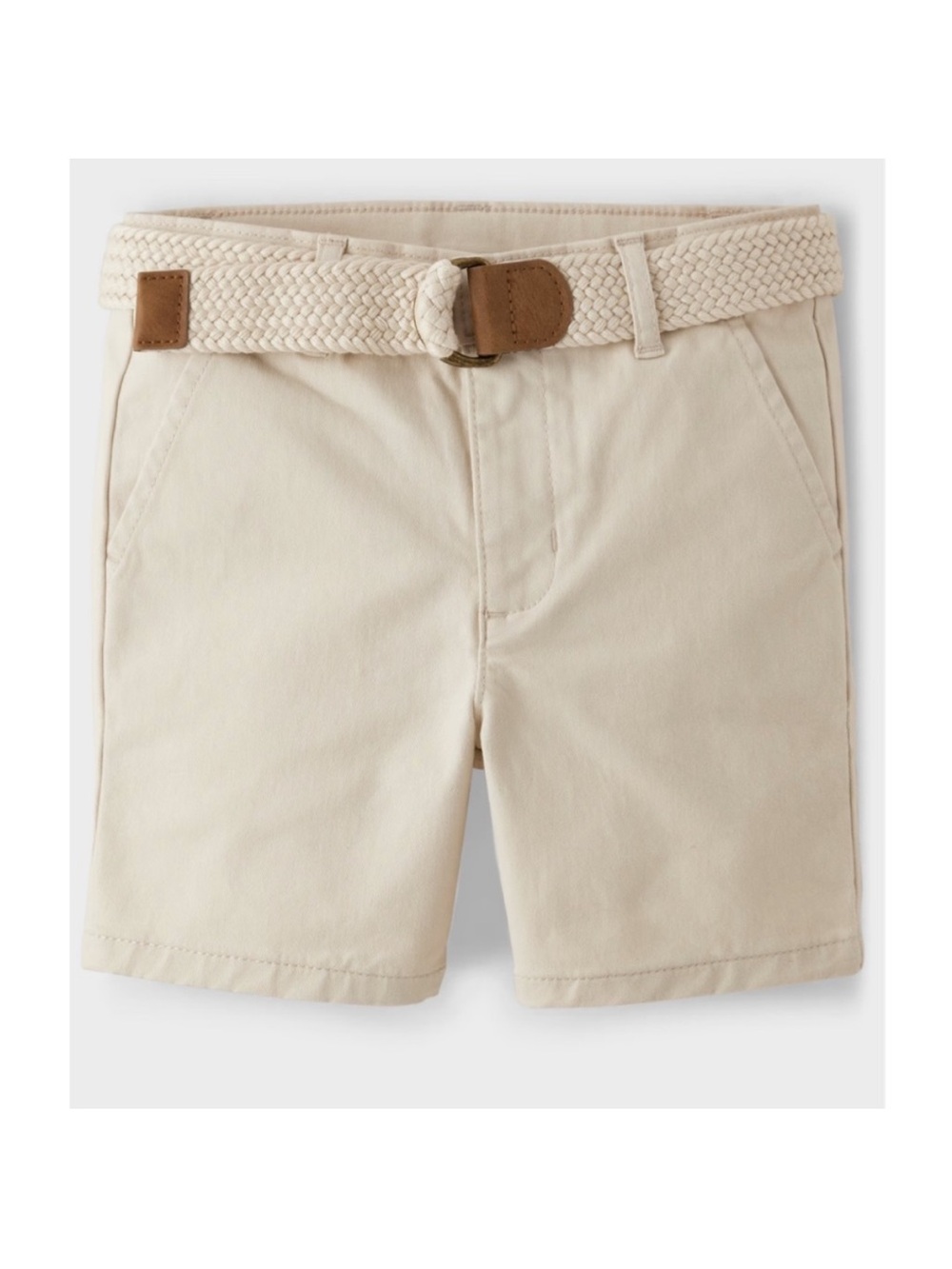 Gymboree Boys Tan Belted Chino Shorts Size 4T